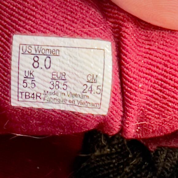 Van's Off The Wall Sneakers Canvas Low-Rise Lace-Up Woman's 8 Burgandy Red TB4R - Picture 8 of 9